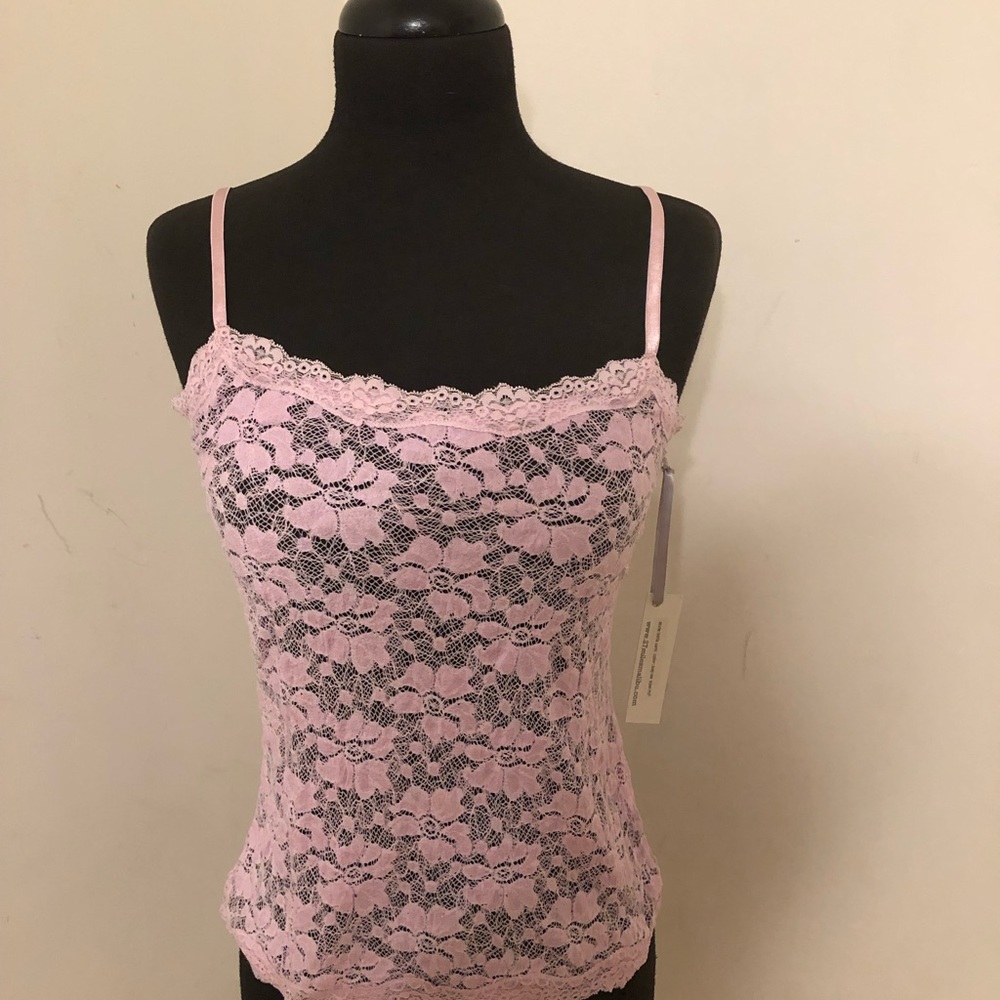 Lace pink top